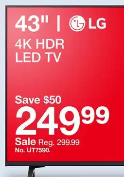 Target 43 4K HDR LED TV offer