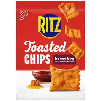 Walmart RITZ Toasted Chips Honey BBQ Crackers, 8.1 oz offer