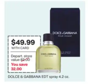 CVS DOLCE & GABBANA EDT spray 4.2 oz offer