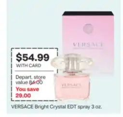 CVS VERSACE Bright Crystal EDT spray 3 oz offer