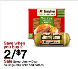 Target Select Jimmy Dean sausage rolls, links and patties offer