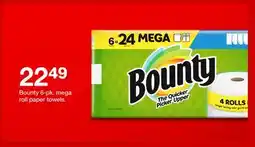 Target Bounty 6-pk. mega roll paper towels offer