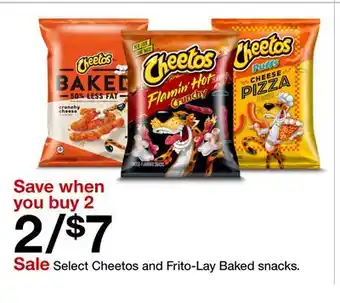 Target Select Cheetos and Frito-Lay Baked snacks offer