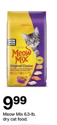 Target Meow Mix 6.3-lb. dry offer