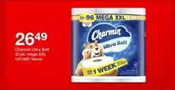 Target Charmin Ultra Soft 12-pk. mega XXL roll bath tissue offer