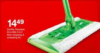 Target Swiffer Sweeper Dry + Wet 2-in-1 floor mopping & sweeping kit offer