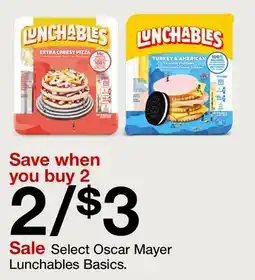 Target Oscar Mayer Lunchables Basics offer