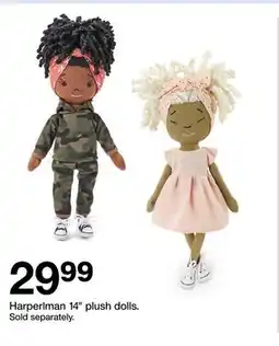 Target Harperlman 14 Plush Dolls offer