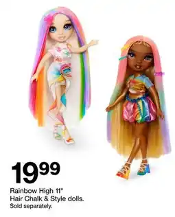 Target Rainbow High 11 Hair Chalk & Style Dolls offer