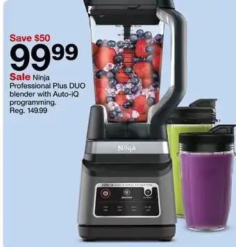 Target Ninja Professional Plus DUO blender with Auto-iQ programming offer