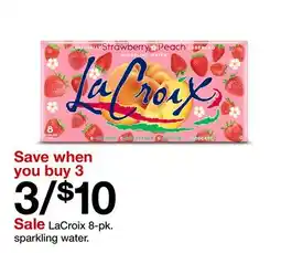 Target LaCroix 8-pk. sparkling water offer