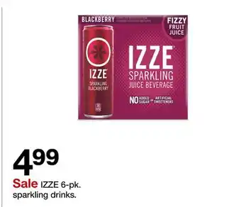 Target IZZE 6-pk. sparkling drinks offer