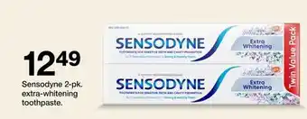 Target Sensodyne 2-pk. extra-whitening toothpaste offer