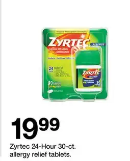 Target Zyrtec 24-Hour 30-ct. allergy relief tablets offer