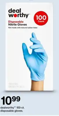 Target dealworthy 100-ct. disposable gloves offer