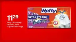 Target Hefty Ultra Strong Fabuloso 50-ct. 13-gallon trash bags offer