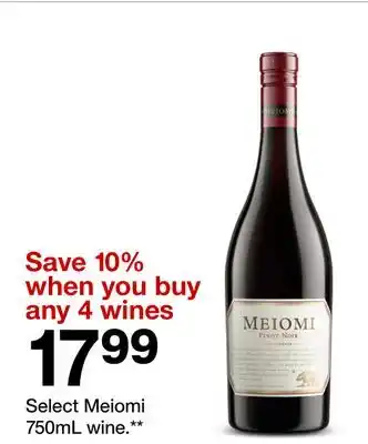 Target Select Meiomi 750mL wine offer