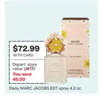 CVS MARC JACOBS EDT spray 4.2 oz offer