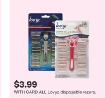 CVS ALL Lovyc disposable razors offer