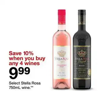 Target Select Stella Rosa 750mL wine offer