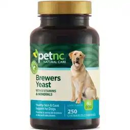 Walmart PetNC Natural Care Brewers Yeast Chewables for Dogs, Liver Flavor 250 ea offer