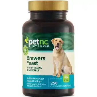 Walmart PetNC Natural Care Brewers Yeast Chewables for Dogs, Liver Flavor 250 ea offer