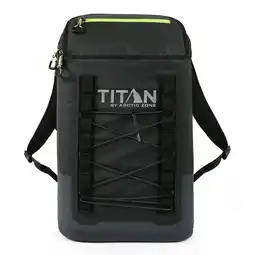 Walmart Titan by Arctic Zone 24 Can, 14.8 qt Capacity Welded Backpack Cooler, Black/Green offer