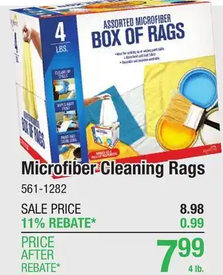 Menards MyHome Assorted Microfiber Box of Rags - 4 lbs offer