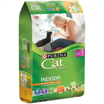 Walmart Purina Cat Chow Indoor Dry Cat Food, 25 lb offer