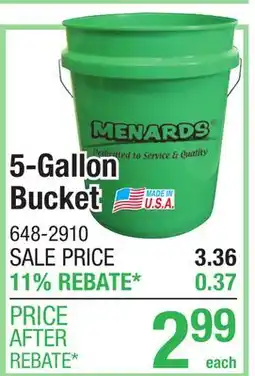 Menards Menards 5-Gallon Bucket offer