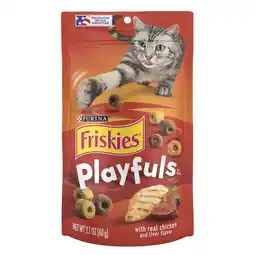 Walmart Purina Friskies Playfuls Cat Treats, Chicken & Liver, 2.1 oz Bag offer