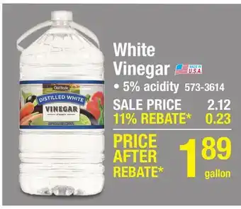 Menards Old Style White Vinegar - 128 oz offer