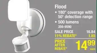 Menards Feit Electric White Outdoor Security Flood Light offer