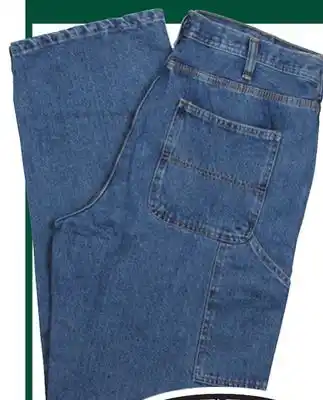 Menards RW Rugged Wear 32 x 30 Light Wash Men's Carpenter Denim Jeans offer