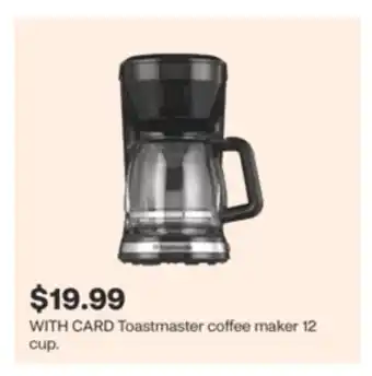 CVS Toastmaster coffee maker 12 cup offer