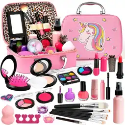 Walmart Sendida Washable Kids Makeup Kit for Girls, 25PCS with Cute Makeup Bag, Toy for Girl Ages 3-10 offer