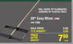 Menards Masterforce 28 Easy Mixer offer