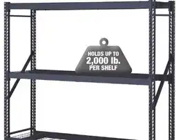 Menards Performax 77W x 72H x 24D 3-Tier Heavy-Duty Metal Shelving Unit offer