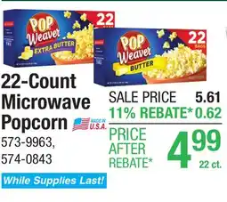 Menards Pop Weaver Extra Butter Microwave Popcorn - 22 pk offer