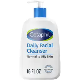 Walmart Cetaphil Daily Facial Cleanser for Sensitive, Combination to Oily Skin, 16 oz offer