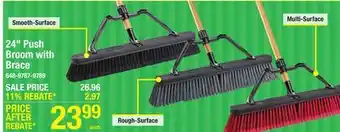 Menards Libman 24 Multi-Surface Commercial Push Broom offer