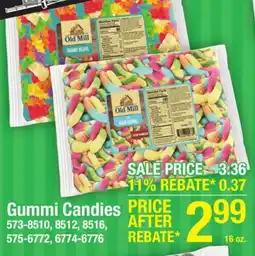 Menards Old Mill Gummi Bears - 16 oz offer