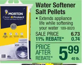 Menards Morton Clean and Protect Water Softener Salt Pellets - 40 lb offer