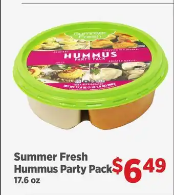 Gordon Food Services Summer Fresh Hummus Party Pack offer