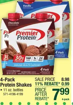 Menards Premier Protein Chocolate Shake - 11 oz offer