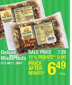 Menards Old Mill Deluxe Mixed Nuts - 16 oz offer