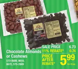 Menards Old Mill Chocolate Almonds - 16 oz offer