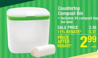 Menards Joie Countertop Compost With Compost Bags offer