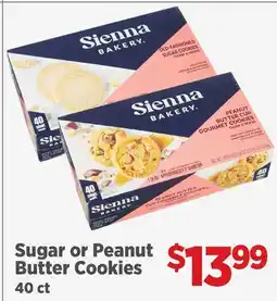 Gordon Food Services Sugar or Peanut Butter Cookies offer