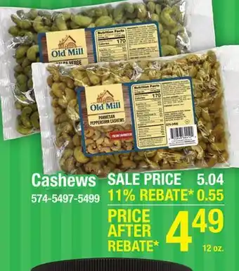 Menards Old Mill Salsa Verde Cashews - 12 oz offer